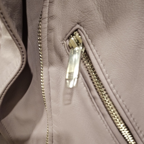 Bolongaro Trevor leather jacket in lilac - Picture 5 of 7